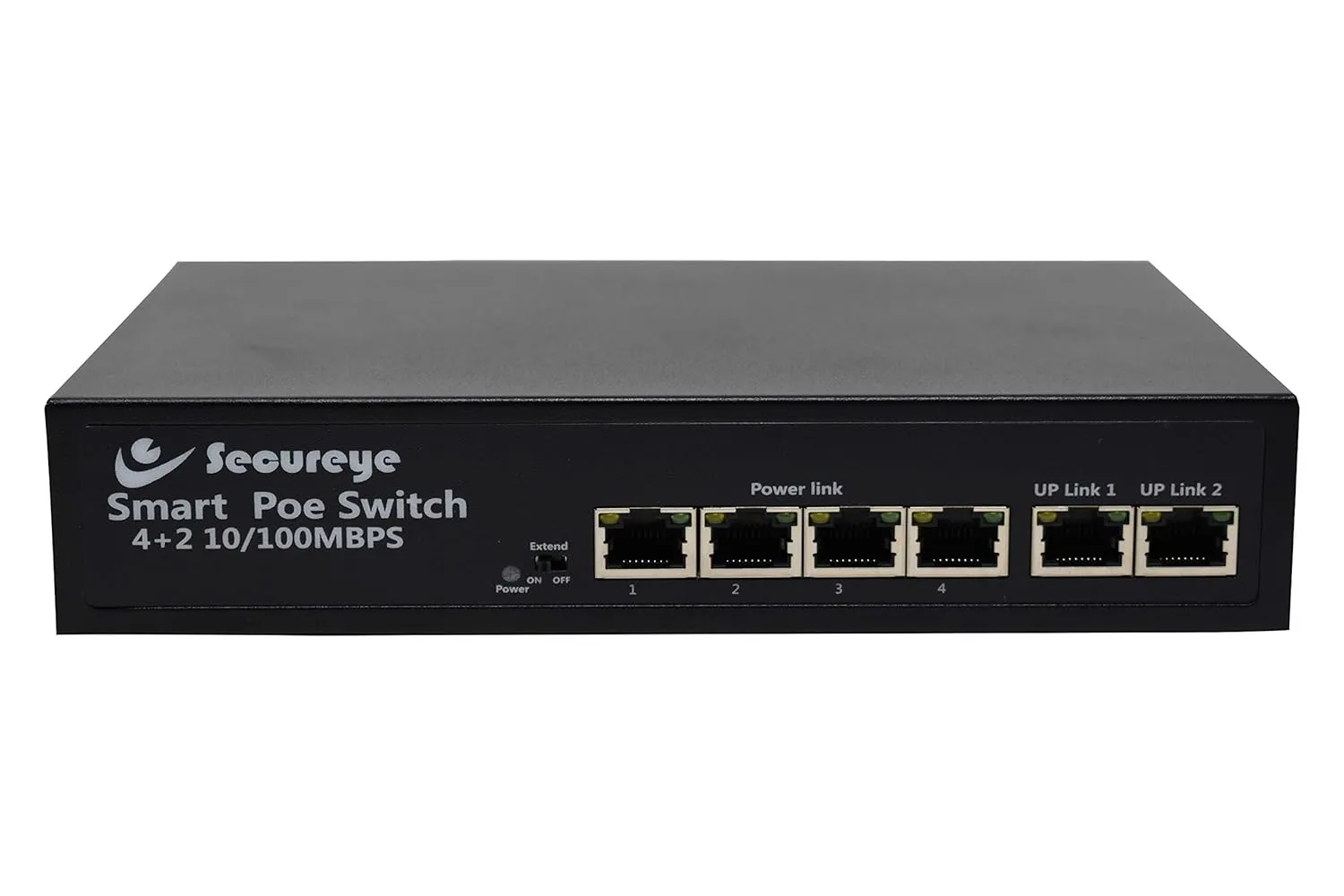 Secureye Poe Switch 4 Port (4 FE+ 2 FE Port) S-4FE-2UE-L-NB view 2